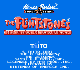 The Flintstones: The Rescue of Dino & Hoppy title screenshot